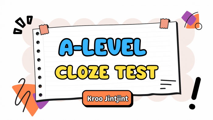 📚 A-Level Cloze Test