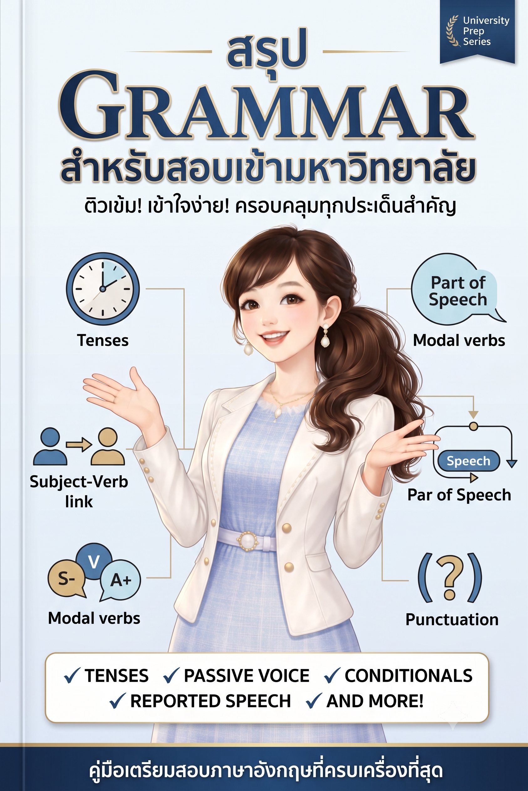 สรุป Grammar สำหรับสอบเข้ามหาวิทยาลัย #1 By Teacher Jintjint