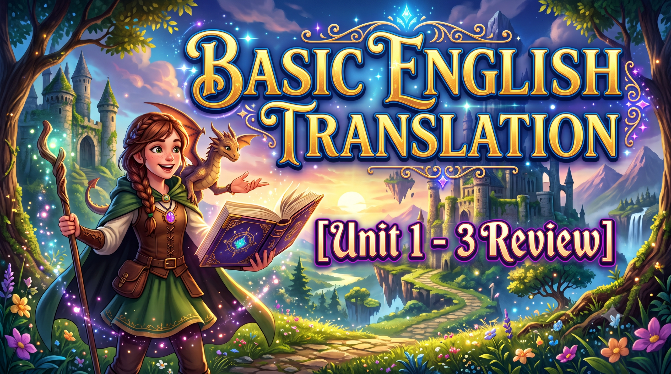 Basic English Translation [Unit 1 – 3 Review ]