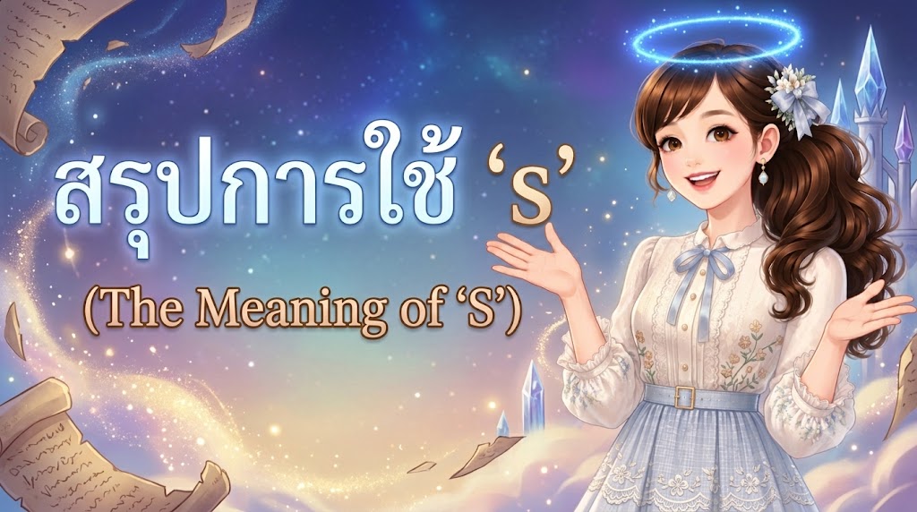 สรุปการใช้ ‘s’ (The Meaning of ‘S’)